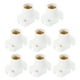 thumbnail image 1 of Portalámparas LED E12 de Uxcell, 8 piezas de zócalo de luz de plástico resistente al calor para enchufe, sótano, blanco, 1 of 5