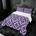 thumbnail image 2 of meiyoeat Royal Damask Full Size Comforter Sets,For Girls,Elegant Pattern Bedding Comforter Set For Girl,Reversible,3pcs,1 Comforter and 2 Pillowcases, 2 of 7