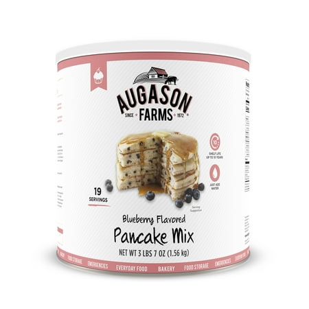 Augason Farms Blueberry Pancake Mix 3 lbs 7 oz No. 10