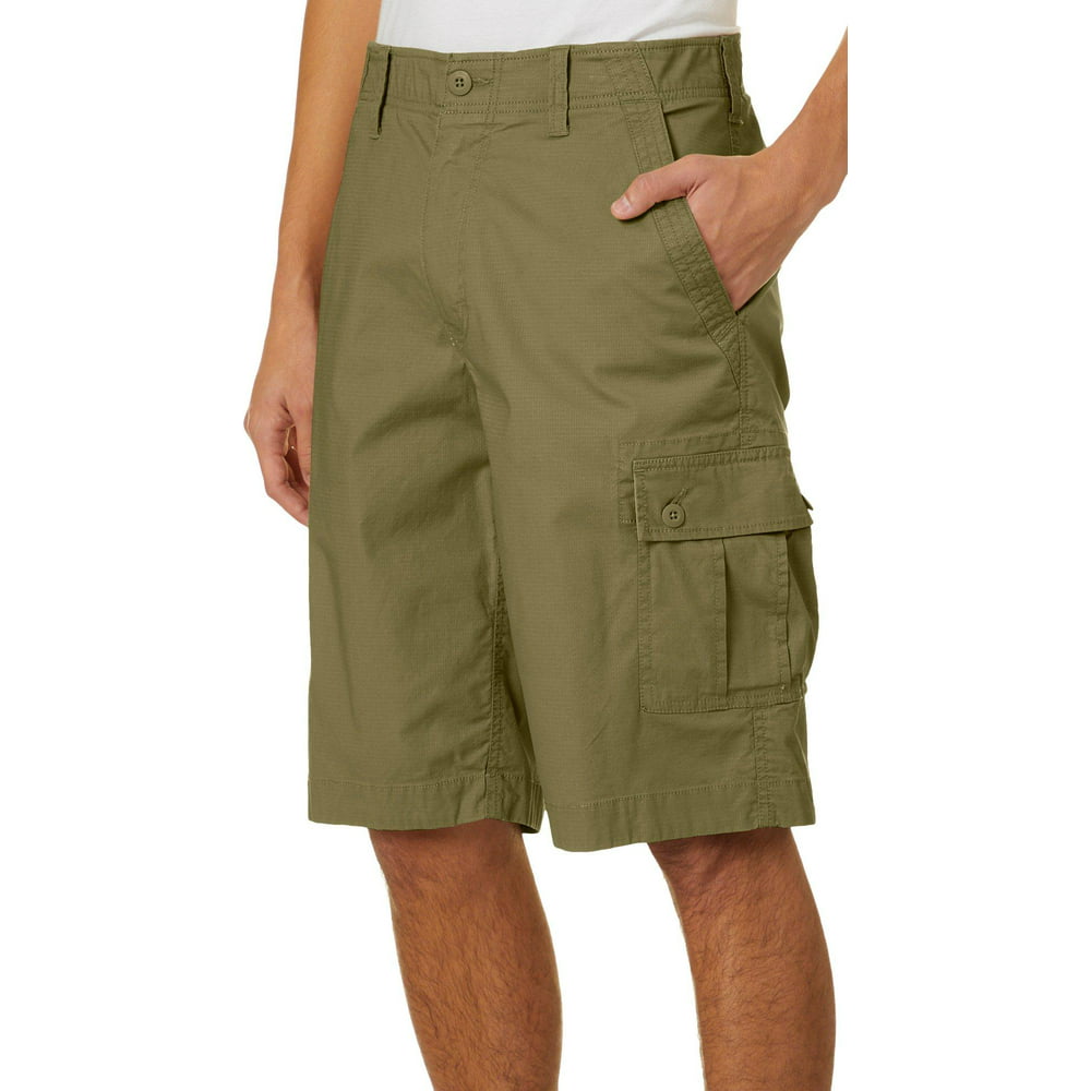 Wearfirst - Wearfirst Mens Solid Ripstop Comfort Waist Cargo Shorts ...