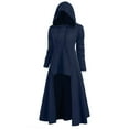 thumbnail image 4 of Chandail pour Femmes Mode à Capuche Grande Taille Ourlet Haut Bas Blouse Décontractée Confortable, 4 of 5