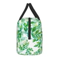 thumbnail image 4 of YFYANG Portable Waterproof Insulated Lunch Bag, Green Leaf Doodle Reusable Cooler Bag / Picnic Bag for Adults Teens, 4 of 9