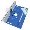 thumbnail image 1 of Placa de Inserción de Mesa Enrutadora, Herramienta Auxiliar de Tallado Resistente para Fresado de Madera, Decoradores, Carpinteros, Entusiastas Del Br Azul, 1 of 8