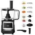 thumbnail image 1 of Food Processor 12 Cup, Capable Of Shredding/Cutting Strips/Slicing/Kneading Dough/Beating Eggs/Mixing, For Mincing Meat Or Vegetables, 3-Speed Settings + Pulse, 1 of 9