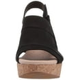 thumbnail image 3 of Clarks Womens Annadel Ivory Open Toe Casual Platform, Black Nubuck, Size 8.5, 3 of 6