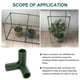 thumbnail image 5 of piezas de conectores de codo para tuberías, accesorios para invernaderos, conectores para construcción, suministros de jardinería, 5 of 6