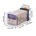 thumbnail image 2 of For Time Relay 01s To 99h Adjustable Digital Cycle Delay Timer Switch For Street Light Electrical Ca, 2 of 5