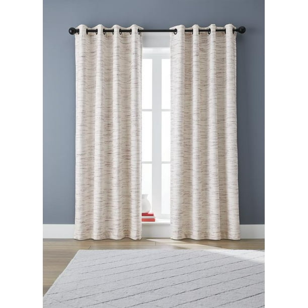 Better Homes & Gardens, Maroon Stripe Blackout Curtain Panel, 53" x 63", 1 Pack