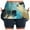 Light Blue, variant on Women's Leisure Fitness Sports Tie Dyed Printed Double Layer Skirt Pants Pocket Half Skirt Skater Skirts Crib Bed Skirt Girls Midi Skirt Skirt Bathing Suits for Women Tennis Skirt with Shorts Skirt