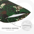 thumbnail image 5 of Naloa Camouflage Skull Pillowcase, Throw Pillowcase, Wrinkle-Free, Stain-Resistant with Hidden Zipper for Bedroom Sofa - 20"x30", 5 of 9
