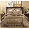 thumbnail image 1 of Chic Home CS4631-US Perfect Bonito Motif Fabric Complete Master Bedroom King Comforter Set, Gold - 9 Piece, 1 of 1