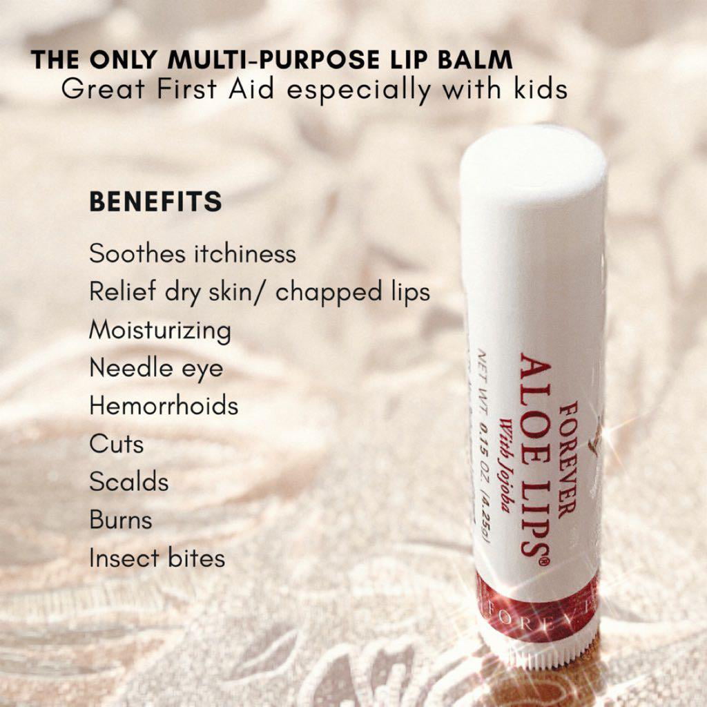 living 3 x aloe lips balm - soothe,moisturize,heal & protect lips - Walmart.com