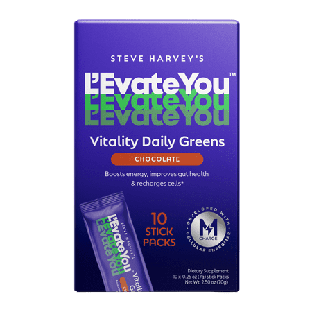 L'Evate You Vitality Daily Greens - Dietary Supplement - Chocolate - 10 Count