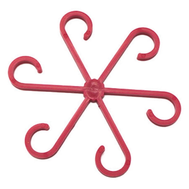 Reutilizable Planta Tallo Plegable Herramientas de Jardinería Stakeless Vine Soporte Planta Madre Soporte Rojo