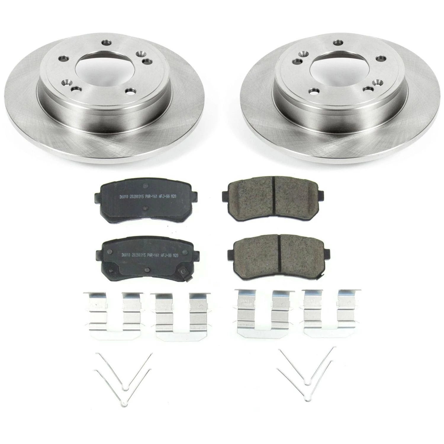 PowerStop Rear Stock Replacement Brake Pad and Rotor Kit Fits: HYUNDAI KIA Select Models KOE8277