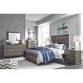 thumbnail image 4 of Bowery Hill Modern Mahogany Finish King Solid Wood Panel Bed, 4 of 8