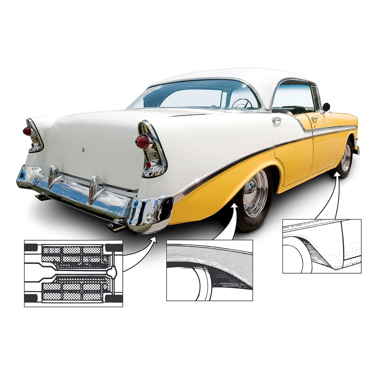 Eastwood Rust Treatment and Protection Kit - Clean Metal Encapsulater and Rubberized Undercoating