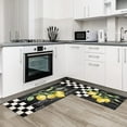 thumbnail image 2 of Lemon Kitchen Rugs, Kitchen Mats for Floor, Lemon Black White Buffalo Plaid Kitchen Rug, Kitchen Organization Non-Slip Kitchen Mat, Anti-Fatigue Mat Kitchen Floor Mats, Lemon Kitchen Decor Runner Rug, 2 of 6