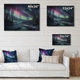 thumbnail image 4 of Designart "Aurora Borealis Magic III" Aurora Borealis Print on Natural Pine Wood, 4 of 5