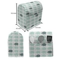 thumbnail image 4 of Animal Stand Mixer Cover, Cartoon Pattern Water Drops Doodle Cheerful Fun Jolly Animal Fun Print, Kitchen Appliance Organizer Bag Cover with Pockets, 5 Quarts, Teal, by Ambesonne, 4 of 4