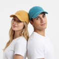 thumbnail image 3 of Women's & Men's 2-Pack Vintage Baseball Caps - Solid Color Unisex Dad Hats for Casual Daily Wear, Soft Cotton Adjustable Sports Caps, 3 of 8