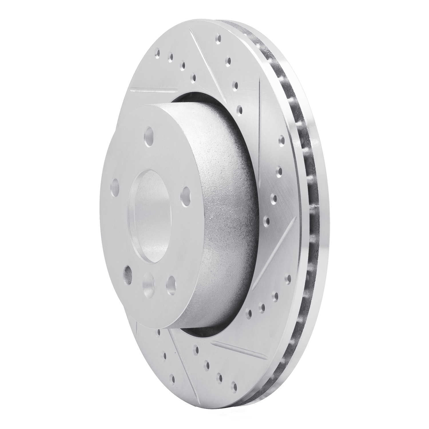 Dynamic Friction Company 631-11003R DFC Brake Rotor - Drilled And Slotted - Silver