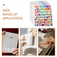 10 Sheets Alphabet Stickers Number Labels Scrapbook Self Adhesive ...