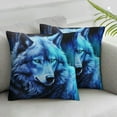 thumbnail image 2 of COMIO Zipper Closure 2-Piece Short Plush Pillowcase (Universal 1) Wolf White, 2 of 6