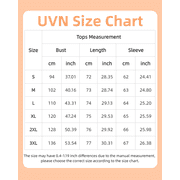 UVN Fall Blouses for Women Long Sleeve V Neck Peplum Tunic Tops Casual Babydoll Flowy T Shirts