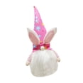 thumbnail image 1 of Yuarrent Muñeca sin rostro Feliz Pascua, muñeca encantadora, regalos de Pascua para niños, decoración de conejito de Pascua para el hogar, mesa, Kits de decoración para fiestas Rojo Sin piernas Yuarrent HA003433-04, 1 of 6