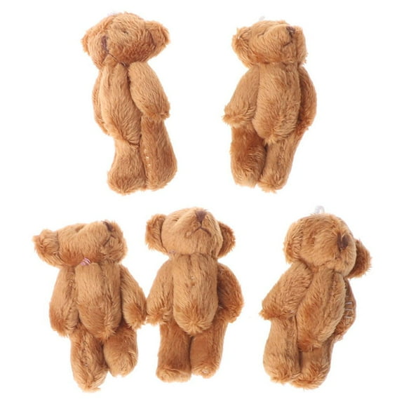 5PCS Kawaii Small Bears Plush Soft Toys Pearl Velvet Dolls Gifts Mini Teddy Bear