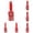 Red 6PCS, variant on Red Large Curved Comb With Design Men's And Women's Curly Hair Straight Hair Static Smooth Hair Portable
