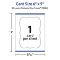 thumbnail image 5 of Avery Cards with Flourished Edges, 6" x 9", Matte White, 25ct, 5 of 8