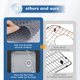 thumbnail image 2 of Alfombrilla de silicona plegable para fregadero, 2 piezas, 11,61 x 13,58 pulgadas, 2 of 8