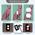 thumbnail image 3 of Yayeee Blank Wall Plate Cover 1-Gang 4.5"x2.7" Home Unused Decorative Outlet, Pink Cheetah, 3 of 7