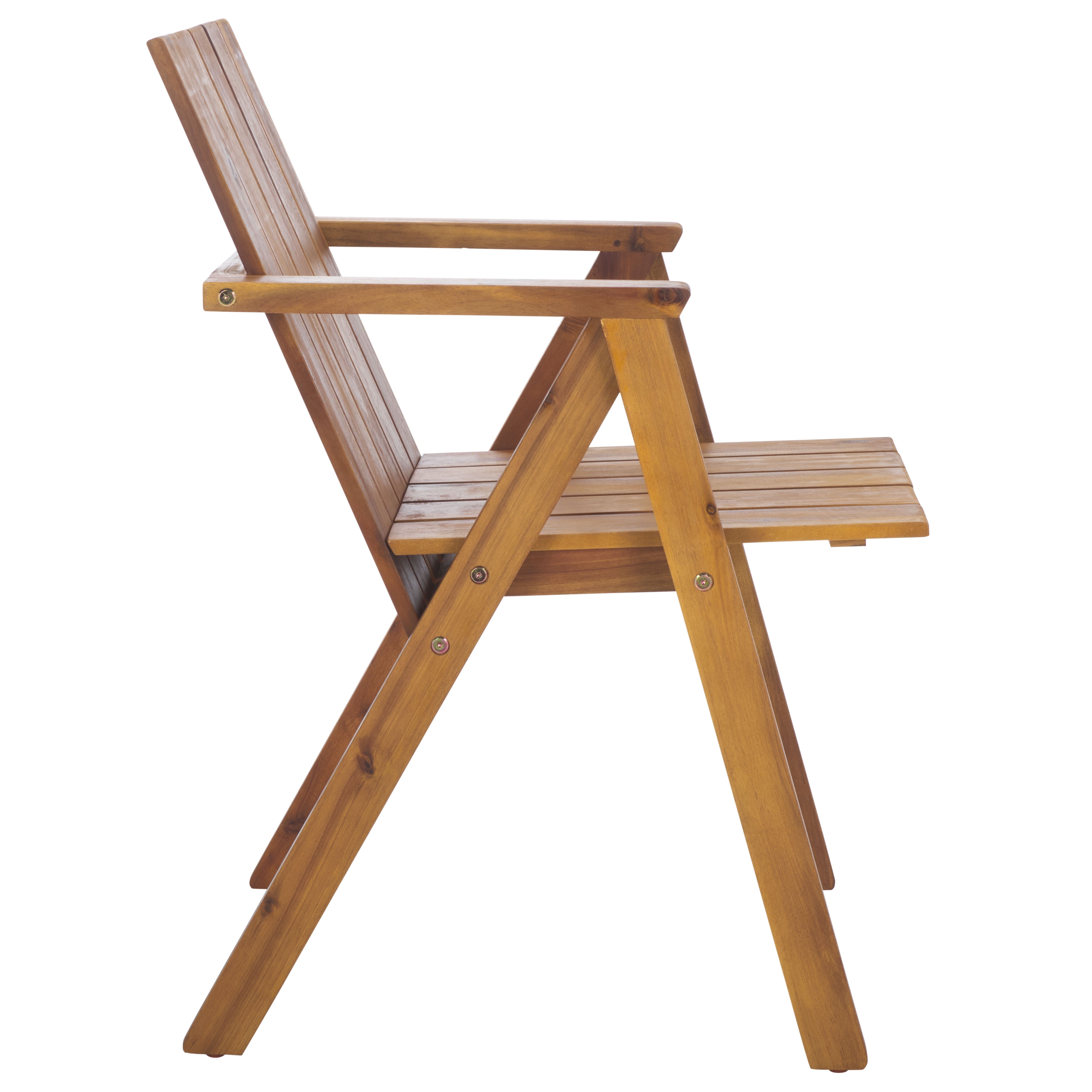 Safavieh Outdoor Tucker Wood Adirondack Chair, Natural