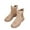 Khaki, variant on Black Women Warm Snow Boots Flat Bottomed Gaobang Add Velvet Round Toe Casual Winter Indoor Outdoor