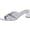 Silver, variant on Jewel Badgley Mischka Womens Leather Strappy Pumps