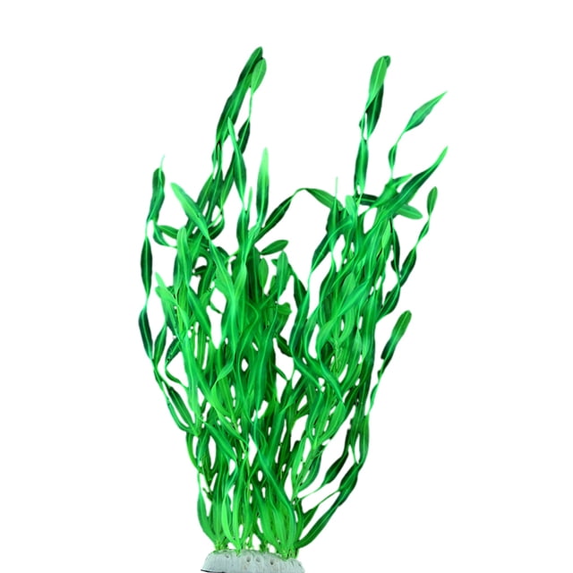 Methold ABS Fishtank Planta de agua artificial Vivid Realista Simulación Paisajismo Plantas Hierbas Ornamento Accesorios decoración del acuario Verde