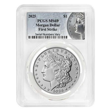 2025 Morgan Silver Dollar PCGS MS 69 FS (Morgan Label)