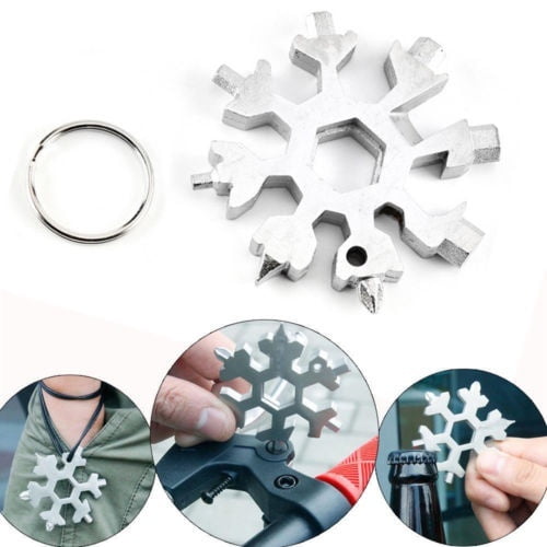 Portable 18 In 1 Incredible Tool Stainless Home Multi-tool Snowflake Design Tool