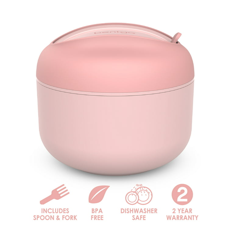 bentgo, Kitchen, Bentgo Bowl 2 Tone Pink To Go Lunch Container With  Extendable Silverware