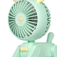 thumbnail image 2 of Ventilador de escritorio pequeño Ventilador personal 3 velocidades Encantador creativo Ajustable Recargable Forma de ciervo Ventilador portátil Ventilador de mesa, 2 of 5