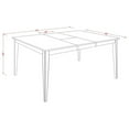 thumbnail image 4 of East West Furniture HECA7-CAP-LC 7 Piece Dining Table Set-Table With Leaf and 6 Dinette Chairs, 4 of 5