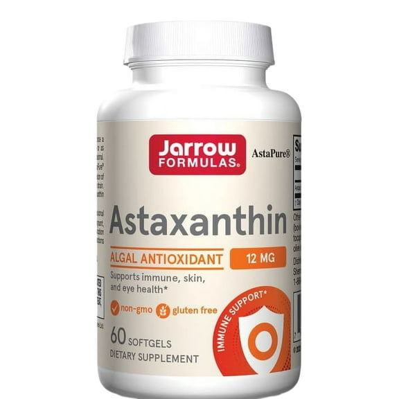 Jarrow Formulas Astaxanthin, 12 mg, 60 Softgels