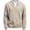 Khaki, variant on Textured Oversized Crewneck Sweatshirt Layered 2 in 1 Raglan Sleeve Two Piece Pullover Fall Winter Knit Tops