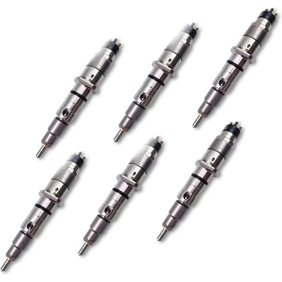 Seapple 6pcs Fuel Injector Assy 0445120057 2854608 504091505 Compatible With Case Iveco New Holland