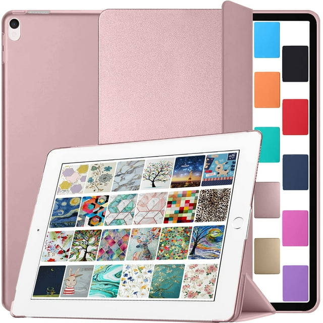 iPad Pro 12.9 2 Gen Transparent Back Case A1670 MQDC2LL/A MQDD2LL/A MQDA2LL/A A1671 MP6H2LL/A MP6J2LL/A MP6G2LL/A MPL02LL/A MPL12LL/A MPKY2LL/A A1821 MQEF2LL/A MQED2LL/A MQEE2LL/A - Rose Gold