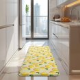 thumbnail image 4 of Yellow Lemon Fruit Leaves Beige Pattern Kitchen Rug Mat,Kitchen Runner Rugs Non Skid Washable,Decorative Kitchen Floor Mats for Kitchen,Sink,Laundry,17"x47.2", 4 of 7