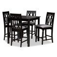 thumbnail image 1 of Baxton Studio Darcie Grey Upholstered Espresso Wood 5-piece Pub Set, 1 of 8
